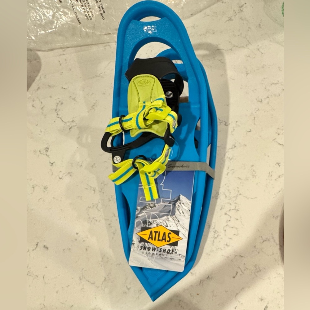 NWT Atlas Boy’s Sprout 17 Snow Shoes in Blue